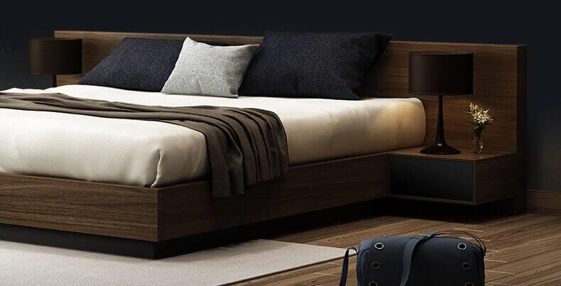 Wholesale Modern Home Living Room Bedroom Wooden Furniture Sofa Double King Wall Bed